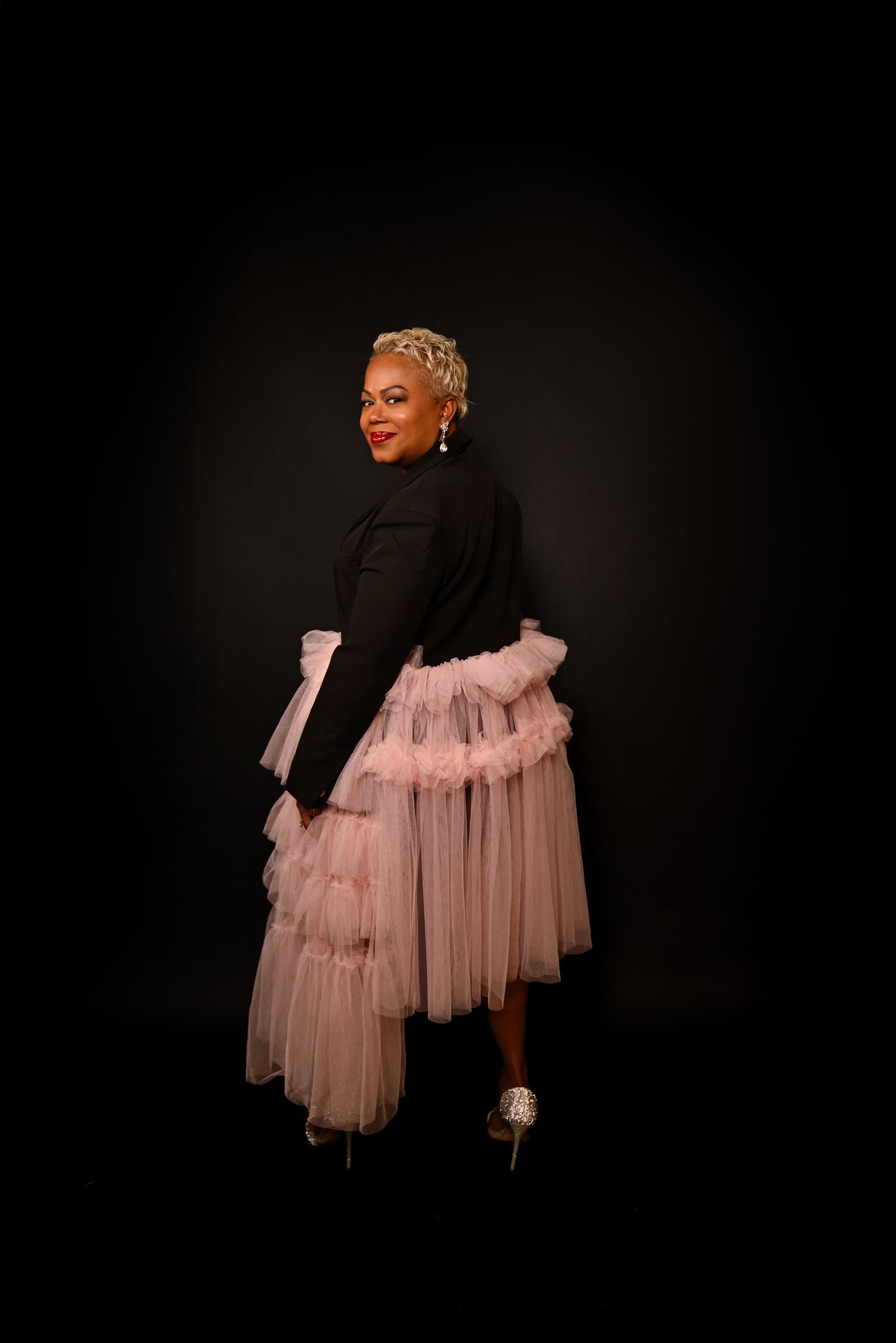 Midnight Romance Tulle Blazer