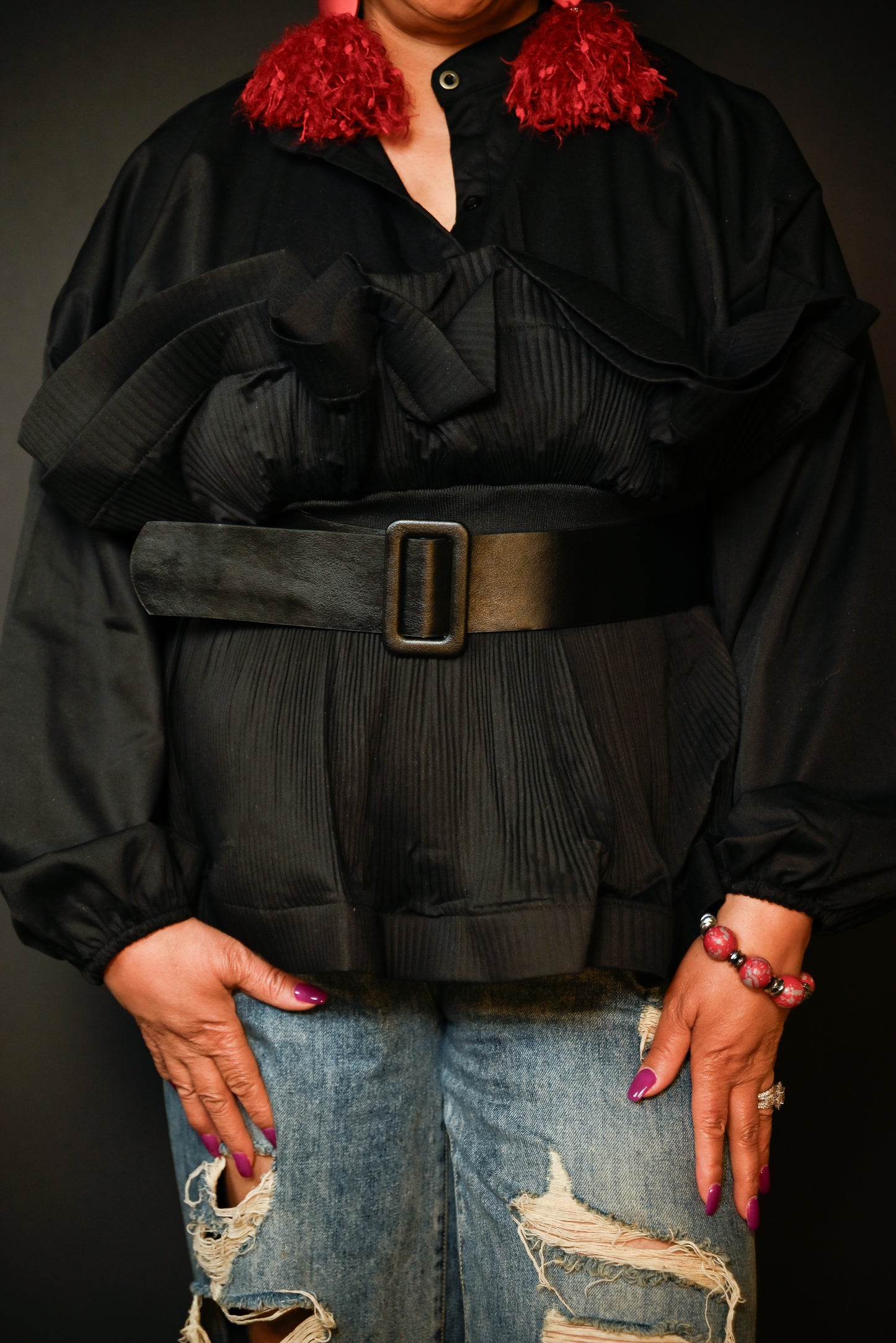 Power Play Peplum Blouse