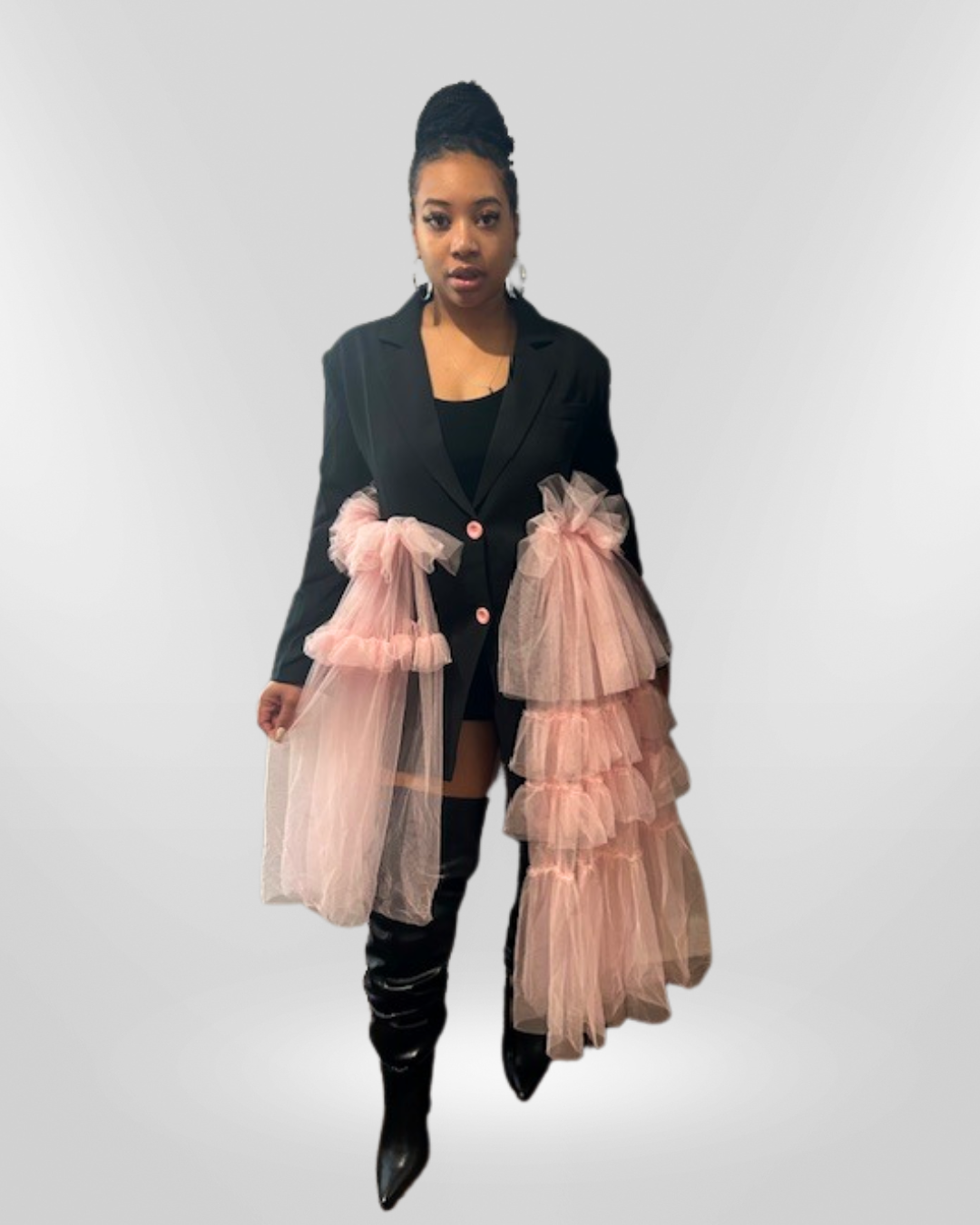 Midnight Romance Tulle Blazer