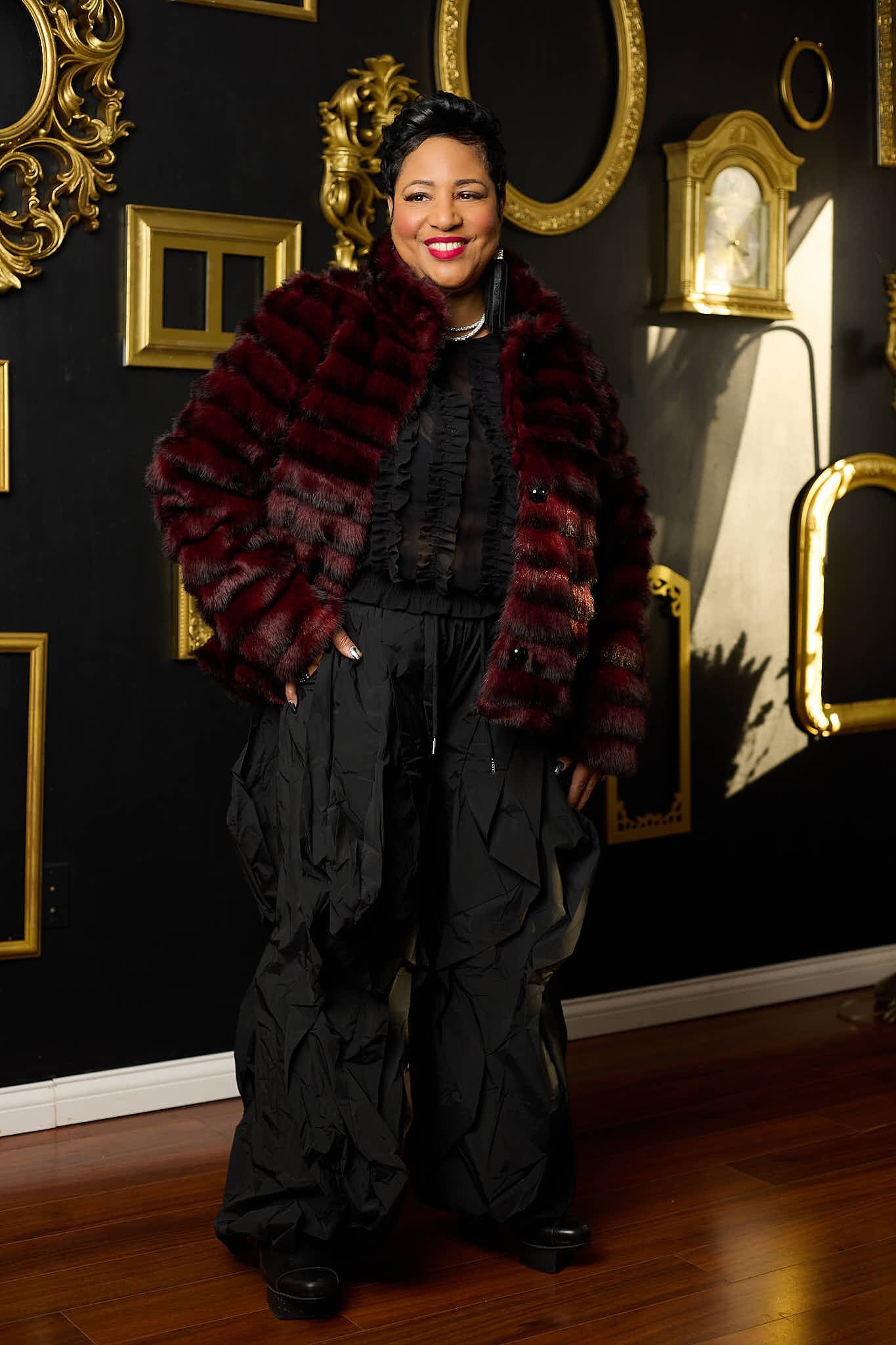 First Class Only Faux Fur Coat