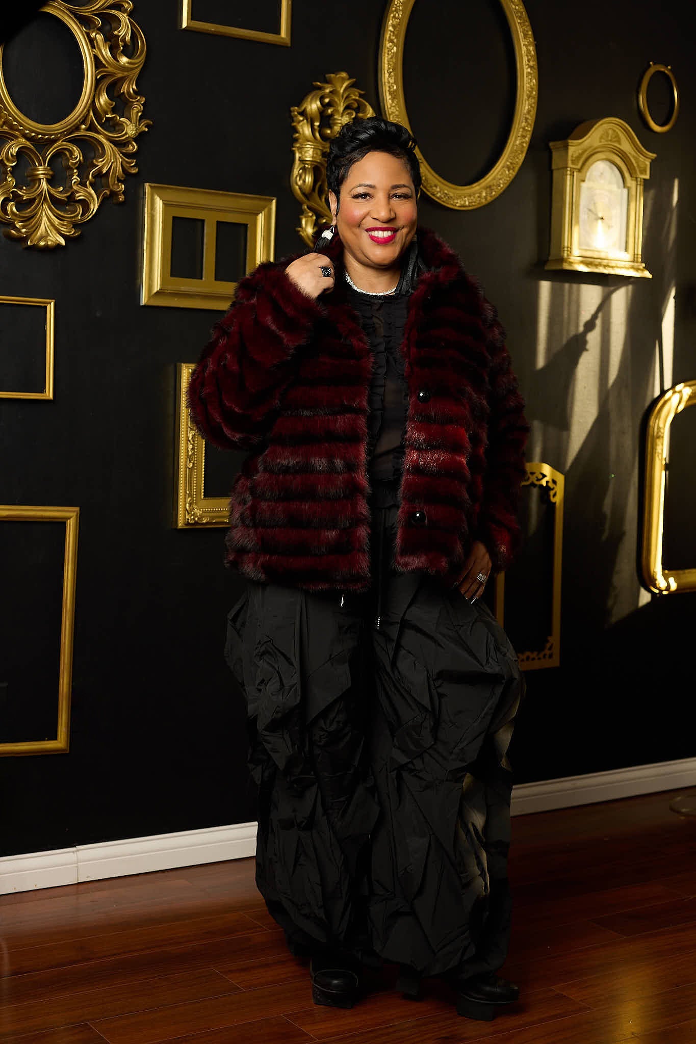 First Class Only Faux Fur Coat