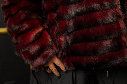 First Class Only Faux Fur Coat