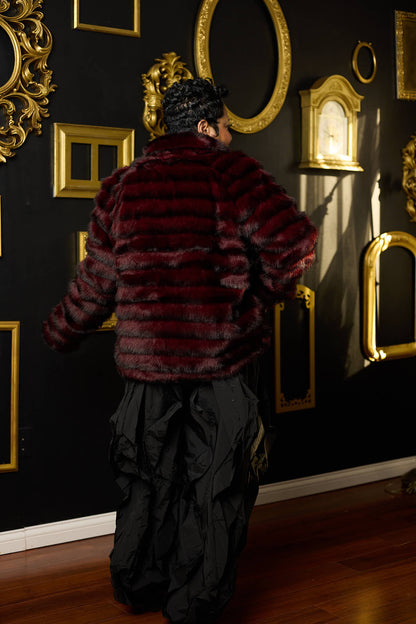 First Class Only Faux Fur Coat