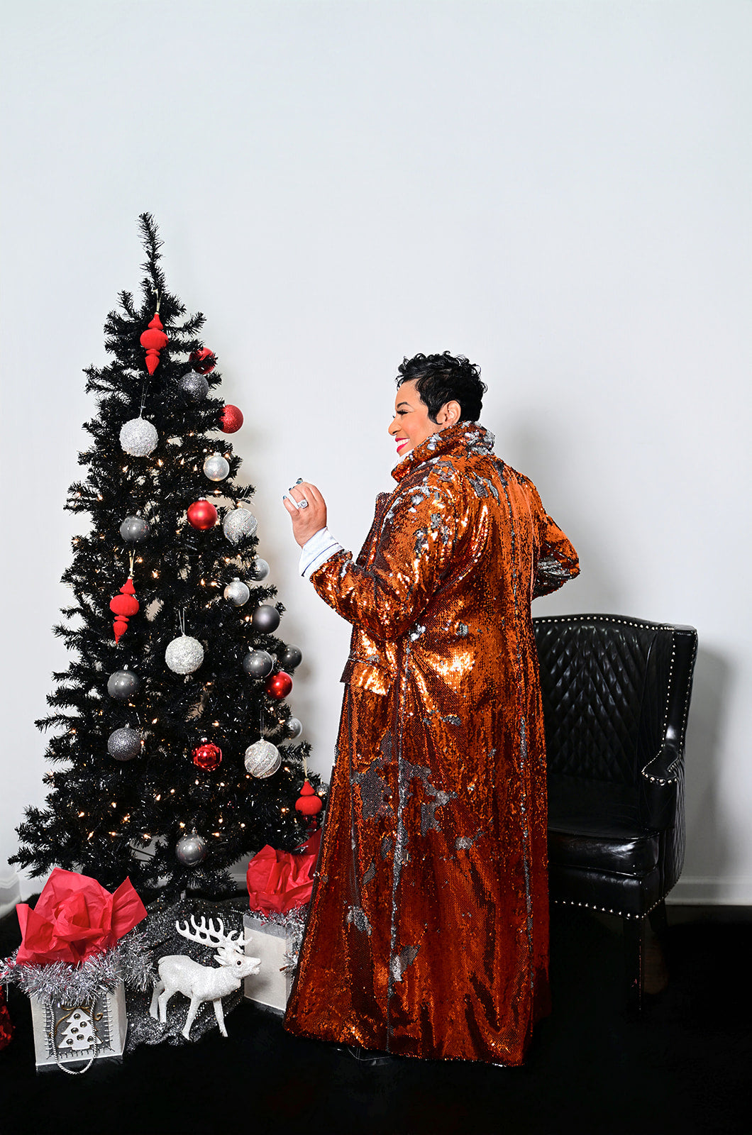 All Eyes on Me Sequin Trench