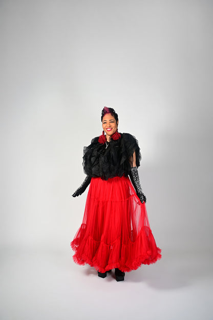 Scarlet Drama Skirt