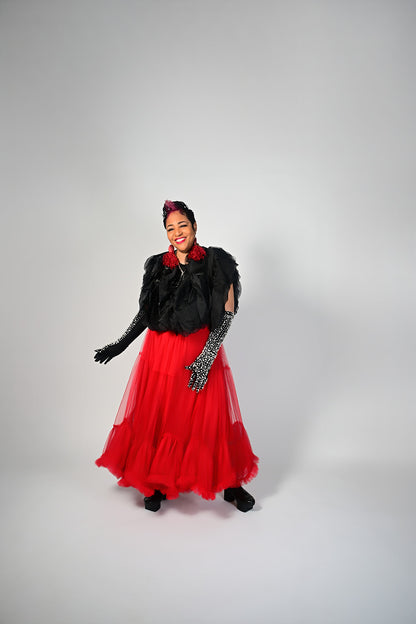 Scarlet Drama Skirt
